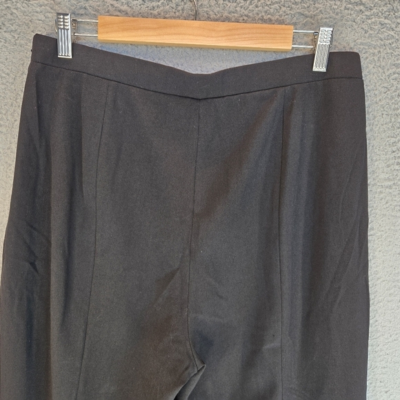 1. State Womens Trousers Sz 14 Black Tapered Front Slit Leg Side Zip Stretch - Picture 10 of 12